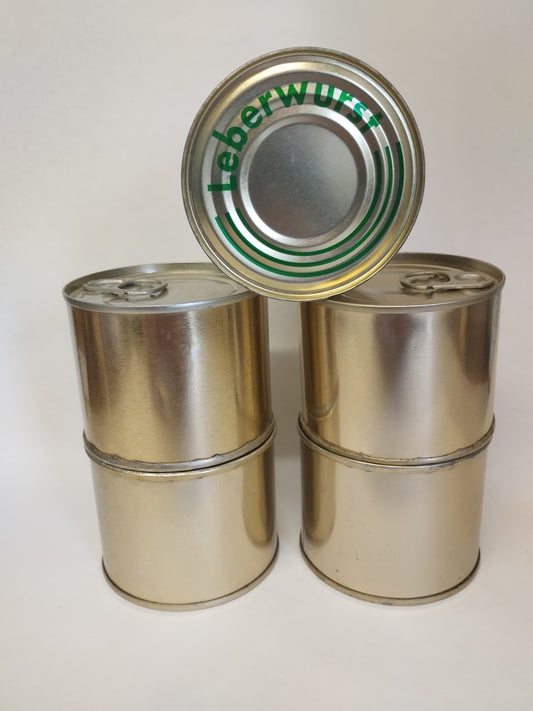 Vorratspaket 5x Leberwurst in kleinen Dosen