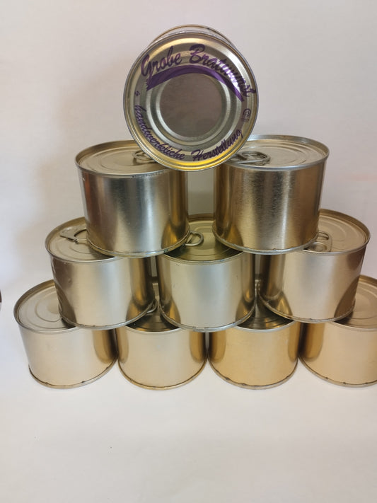 Vorratspaket XL 10x grobe Bratwurst in kleinen Dosen