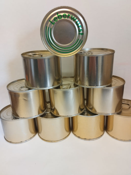 Vorratspaket XL 10x Leberwurst in kleinen Dosen
