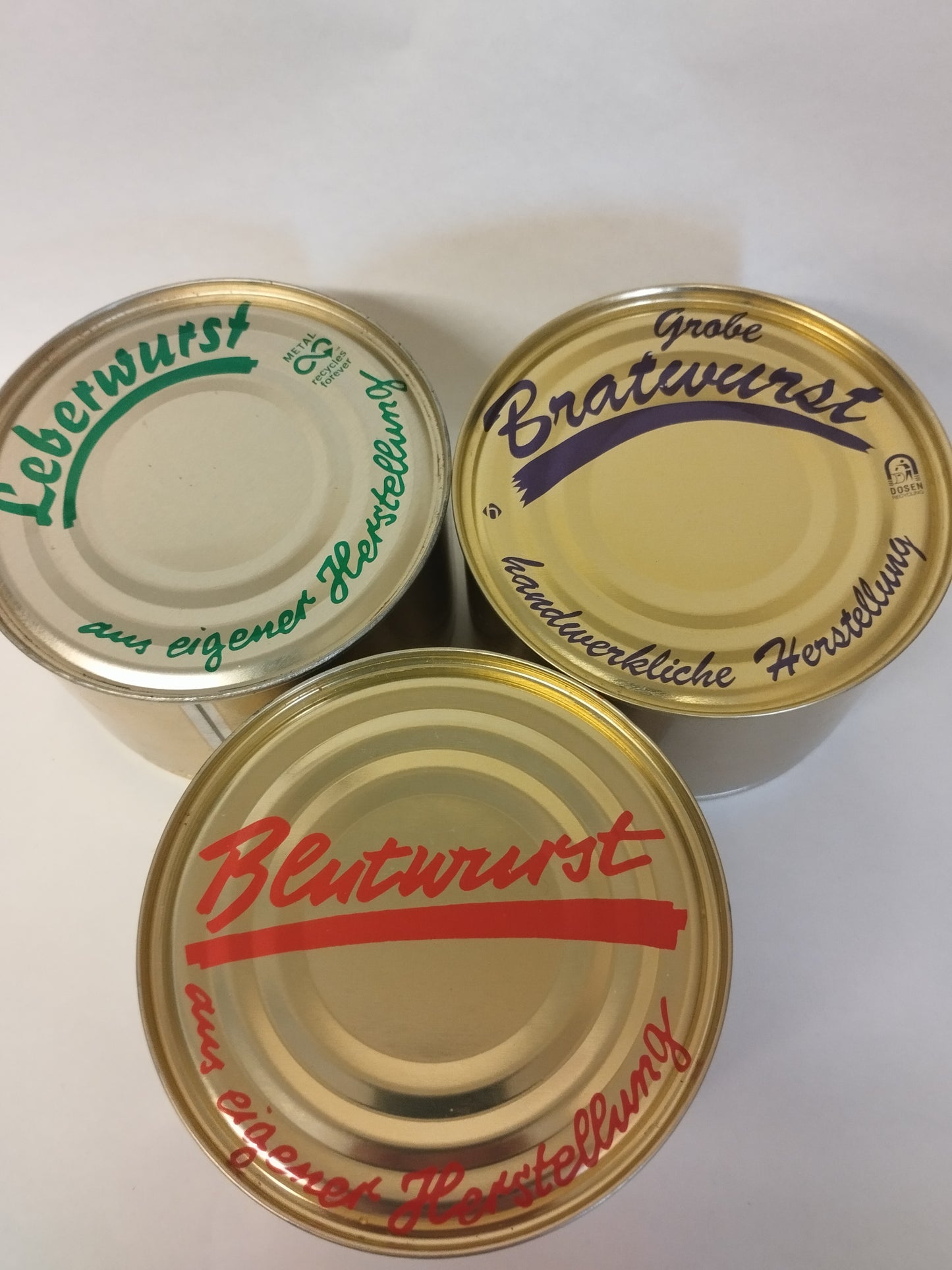 Probierset Hausmacher Wurst in großen Dosen