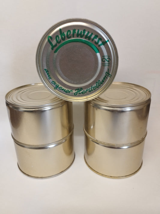Vorratspaket 5x Leberwurst in großen Dosen