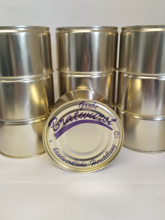 Vorratspaket XL 10x grobe Bratwurst in großen Dosen